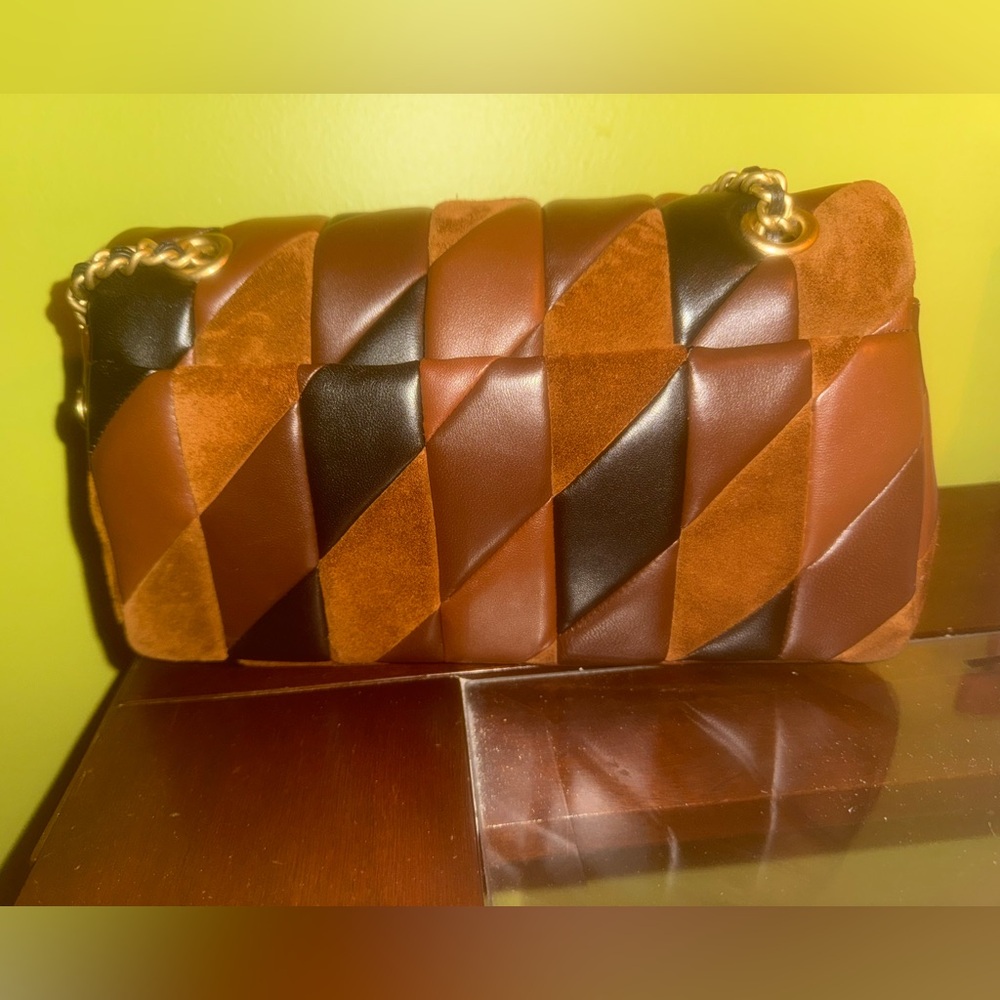 Coach Patchwork Leather Shoulder Bag - Picture 15 of 16